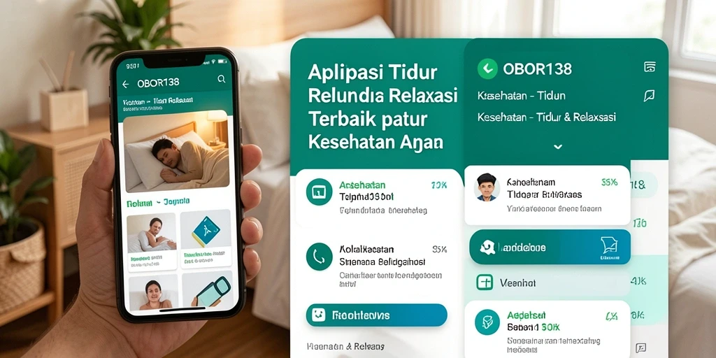 Antarmuka OBOR138 menampilkan pilihan suara relaksasi yang menenangkan.