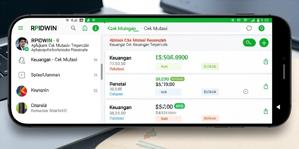 Tampilan antarmuka RPIDWIN menampilkan fitur Cek Mutasi yang intuitif.
