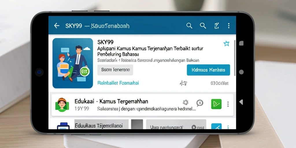 Tampilan antarmuka aplikasi SKY99 yang intuitif dan ramah pengguna.