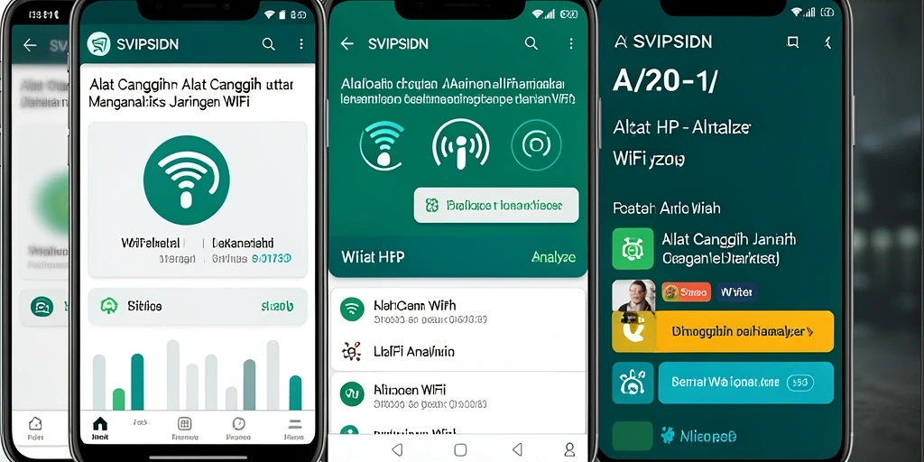 Tampilan utama SVIPSIDN yang menunjukkan analisis jaringan WiFi secara real-time.