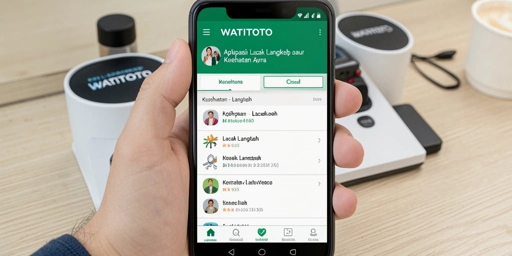 Screenshot aplikasi WATITOTO menampilkan pelacakan langkah yang jelas dan informatif.